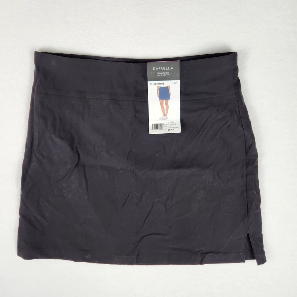 Rafaella Womens Comfort Skort Size S Black New